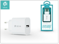Devia Smart USB hálózati töltő adapter   Devia Smart USB Fast Charge   5V 2 1A   white eladó