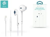 Devia sztereó felvevős fülhallgató   Lightning and Bluetooth   Devia Smart Earpods for iPhone   white eladó
