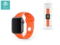Apple Watch lyukacsos sport szíj   Devia Deluxe Series Sport Band   38 40 mm   orange eladó