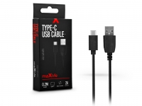 Maxlife USB   USB Type C adat  és töltőkábel 20 cm es vezetékkel   Maxlife Type C USB Cable   5V 2A   fekete eladó