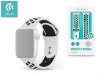 Apple Watch lyukacsos sport szíj   Devia Deluxe Series Sport2 Band   38 40 mm   white black eladó