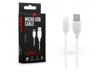 Maxlife USB   micro USB adat  és töltőkábel 3 m es vezetékkel   Maxlife Micro USB Cable   5V 2A   fehér eladó