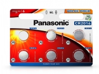 Panasonic CR2016 lithium gombelem   3V   6 db csomag eladó