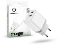 Dreamtech Charger White 20W (QC3 0) Type C  +  USB A hálózati gyors töltő adapter eladó
