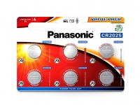 Panasonic CR2025 lithium gombelem   3V   6 db csomag eladó