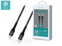 Devia USB Type C   Lightning adat  és töltőkábel 1 5 m es vezetékkel   Devia Gracious Series PD Cable 20W   5V 3A   black eladó