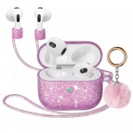 Apple Airpods 3 csillámos szilikon tok pink eladó