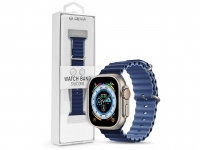 Apple Watch szilikon sport szíj   Deluxe Series Sport6 Silicone Two tone Watch  Band   38 40 41 mm   blue eladó