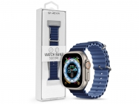 Apple Watch szilikon sport szíj   Deluxe Series Sport6 Silicone Two tone Watch Band   42 44 45 49 mm   blue eladó