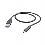 HAMA USB A   Type C adat  és töltőkábel 1 5 m es vezetékkel   HAMA USB A   USB CCable   fekete eladó