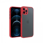 Apple iPhone 15 Pro szilikon hátlap   Edge Mag Cover   fekete piros átlátszó eladó