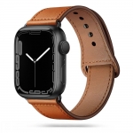 Apple Watch valódi bőrből készült óraszíj   Tech Protect Leatherfit   42 44 45 49 mm   barna eladó